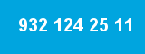 932 124 25 11 932 124 25 11